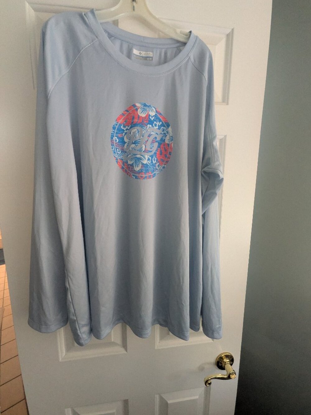 Columbia Omni-Shade Long Sleeve Shirt - 3X - Light Blue - NWOT
